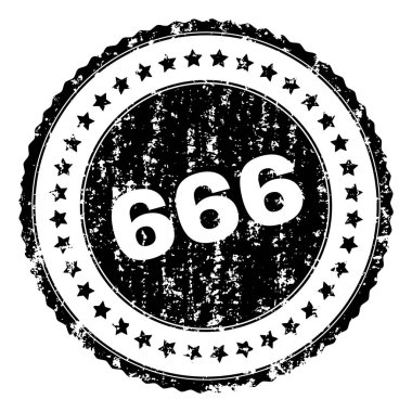 Dokulu 666 damga mühür çizik