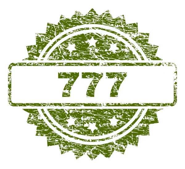 Grunge Texturé 777 Stamp Seal — Image vectorielle