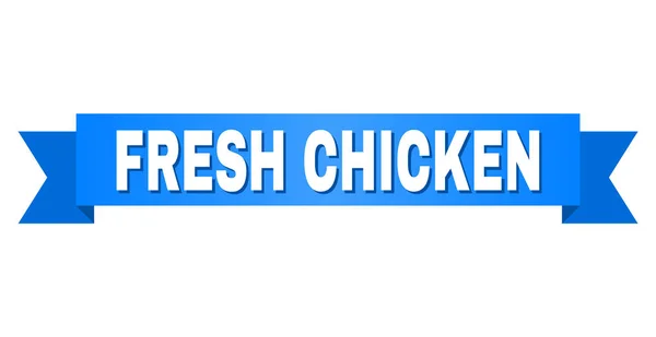 Rayas azules con FRESH CHICKEN Título — Vector de stock