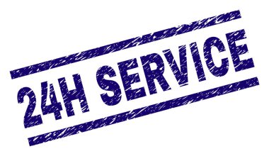 Dokulu grunge 24 saat hizmet damga mühür