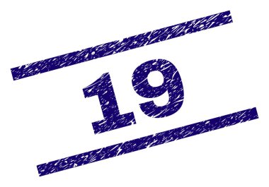 Dokulu 19 damga mühür çizik