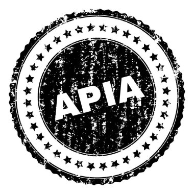 Apia damga mühür grunge dokulu