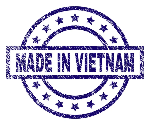 Grunge Textured MADE IN VIETNAM Stamp Seal — Stock Vector