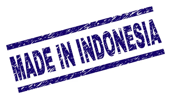 Raspadinha texturizada MADE IN INDONÉSIA Selo de selo — Vetor de Stock