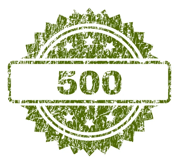 Texturált 500 pecsétbélyeg karcos — Stock Vector