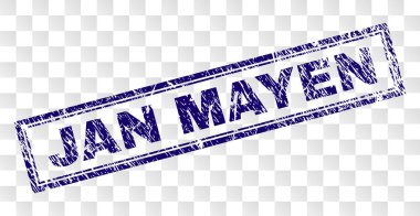 Çizik Jan Mayen Rectangle damgası