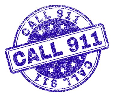 Dokulu çağrı 911 damga mühür çizik