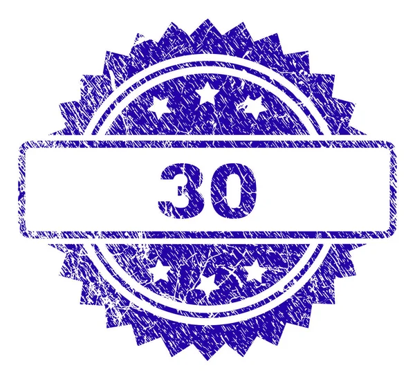 Gekraste 30 stempel-zegel — Stockvector