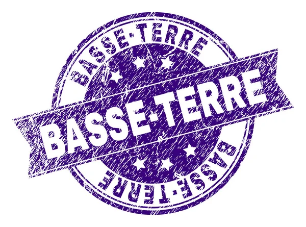 Grunge Basse-Terre damga mühür dokulu