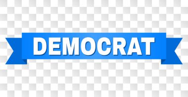 Mavi bant Demokrat başlık ile