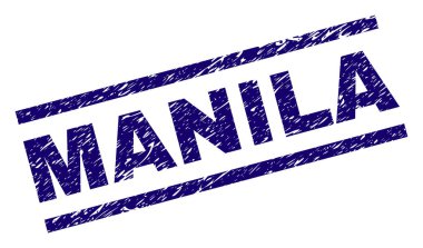 Grunge Manila damga mühür dokulu