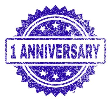 Grunge 1 yıldönümü damga mühür