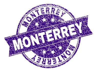 Grunge Monterrey damga mühür dokulu