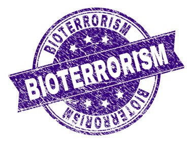 Dokulu biyoterörizm damga mühür çizik