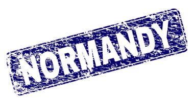 Yuvarlatılmış dikdörtgen damga çizilmiş Normandy çerçeveli