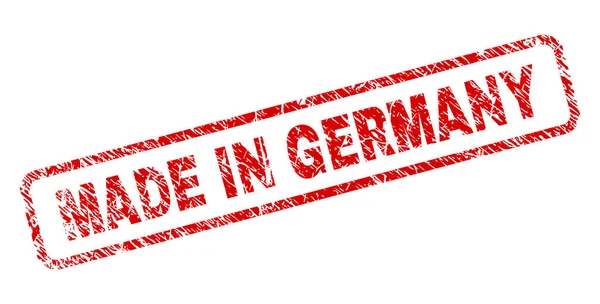 Гранж, зроблені в Німеччині штамп Округлений прямокутник — стоковий вектор