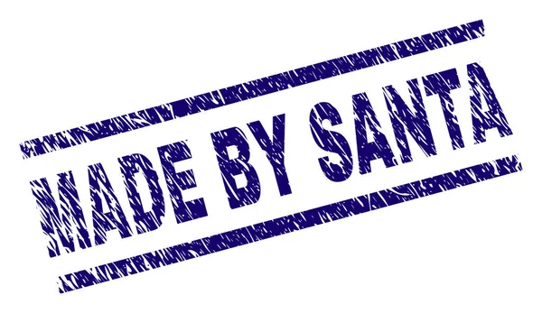 Grunge texturizado feito pelo selo SANTA —  Vetores de Stock