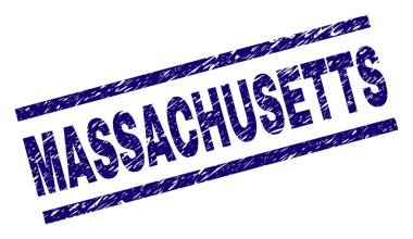 Çizik dokulu Massachusetts damga mühür