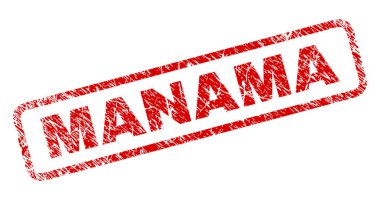 Grunge Manama yuvarlatılmış dikdörtgen damgası