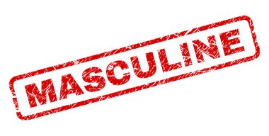 Grunge erkeksi yuvarlatılmış dikdörtgen damgası