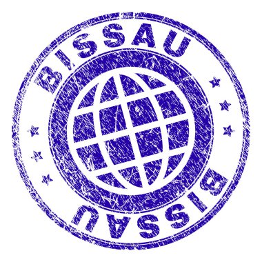 Dokulu Bissau damga mühür çizik