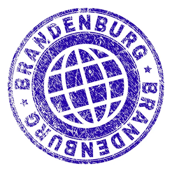 Grunge texturierte brandenburgische Briefmarke — Stockvektor
