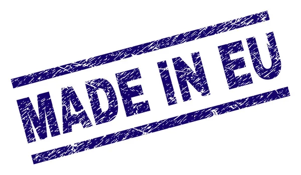 Grunge dokulu Made ın AB damga mühür