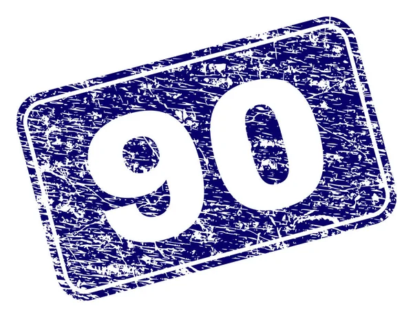 Yuvarlatılmış dikdörtgen damga çizilmiş 90 çerçeveli