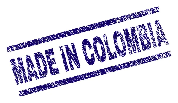 Grunge Textured MADE IN COLOMBIA Sigillo francobollo — Vettoriale Stock