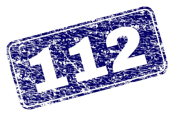 Grunge 112 πλαισιωμένο σφραγίδα στρογγυλεμένο ορθογώνιο — Διανυσματικό Αρχείο