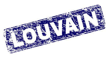 Yuvarlatılmış dikdörtgen damga çizilmiş Louvain çerçeveli