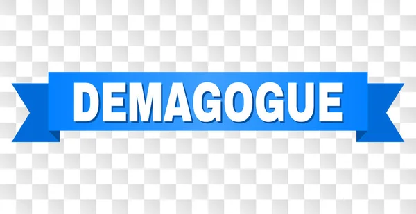 Niebieski pasek z tytuł: Demagogue — Wektor stockowy