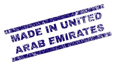 Grunge dokulu Made ın Birleşik Arap Emirlikleri damga mühür