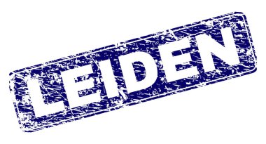 Yuvarlatılmış dikdörtgen damga çizilmiş Leiden çerçeveli