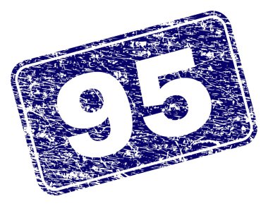 Yuvarlatılmış dikdörtgen damga grunge 95 çerçeveli