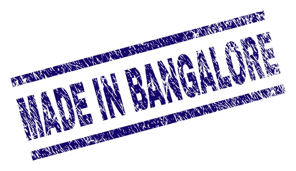 Grunge getextureerde Made In Bangalore zegel stempel — Stockvector