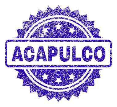 Grunge Acapulco damga mühür