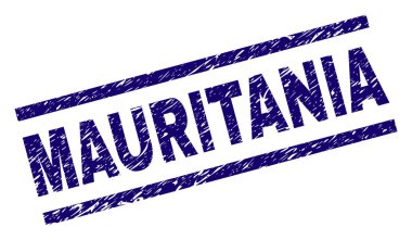 Dokulu Moritanya damga mühür çizik