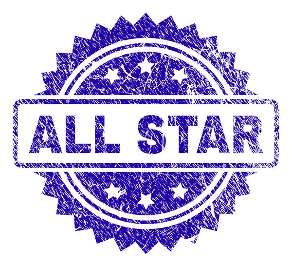Grunge ALL STAR Sello de sello — Archivo Imágenes Vectoriales