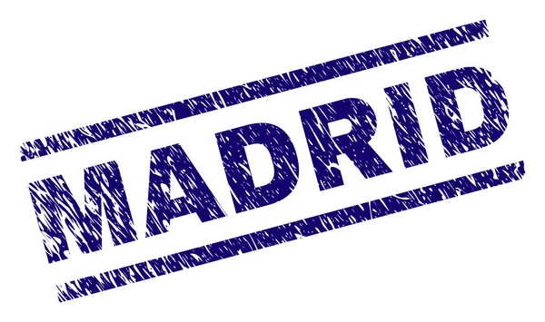 Grunge Textured MADRID Stamp Seal — Stock Vector