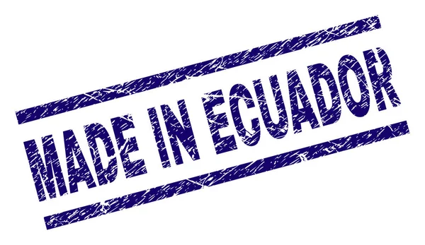 Grunge Textured MADE IN ECUADOR Sigillo francobollo — Vettoriale Stock
