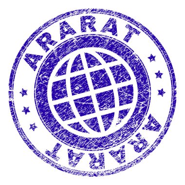 Grunge Ararat damga mühür dokulu