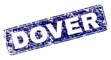 Yuvarlatılmış dikdörtgen damga çizilmiş Dover çerçeveli