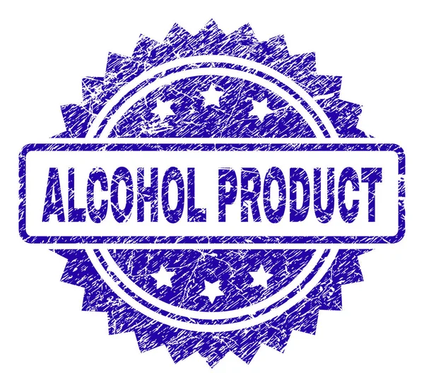 Подряпаний ALCOHOL PRODUCT штамп ущільнення — стоковий вектор