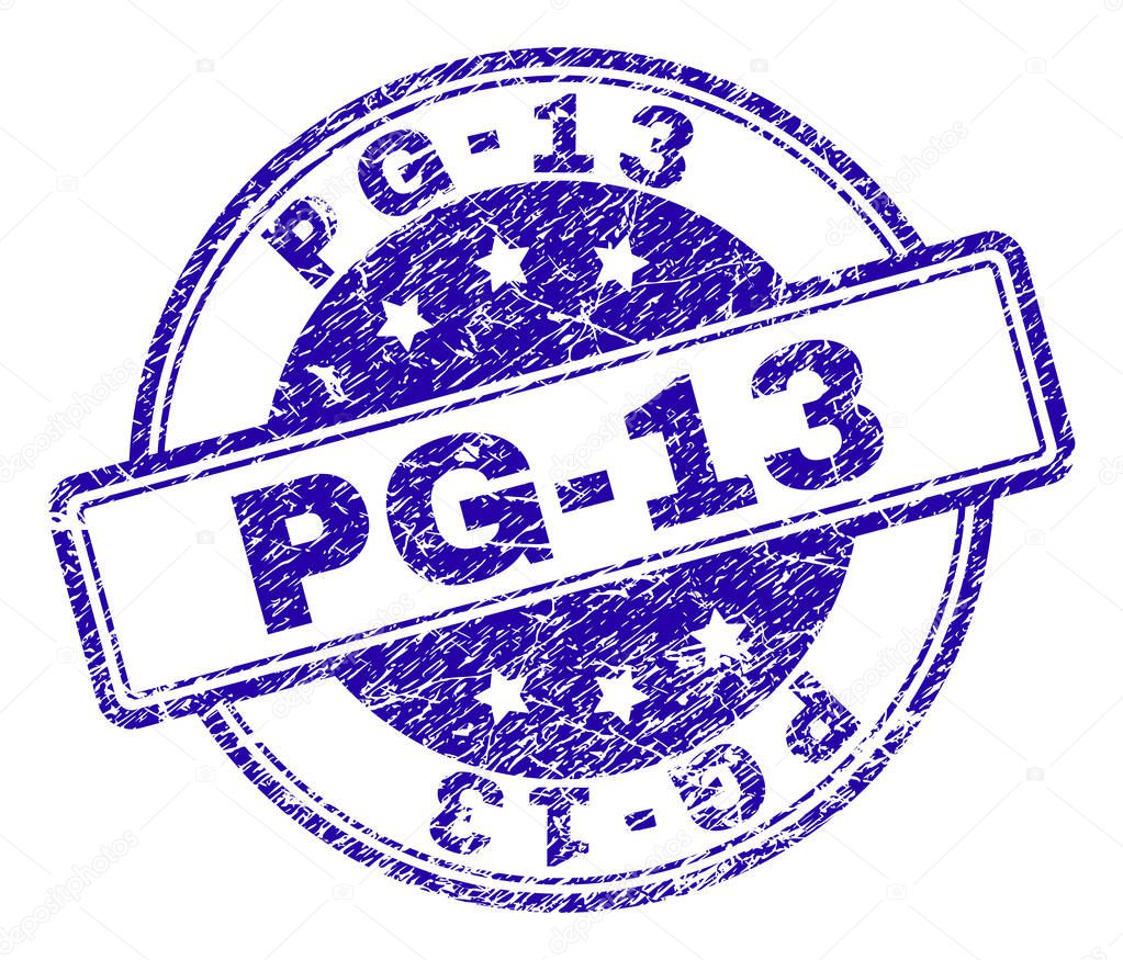 Scratched Textured PG-13 Stamp Seal
