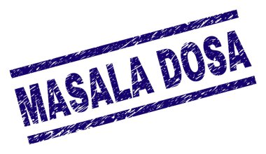 Dokulu Masala Dosa damga mühür çizik