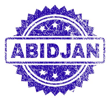 Grunge Abidjan damga mühür