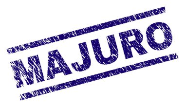 Dokulu Majuro damga mühür çizik