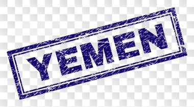 Çizik Yemen dikdörtgen damgası