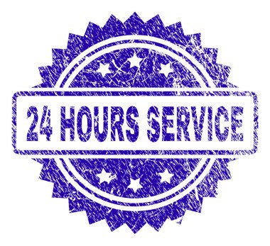 Grunge 24 saat hizmet damga mühür